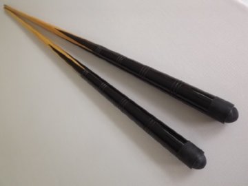 2 kleine 36 inch pool /snooker Cues & 4 x 11mm Schraub-tips - 1