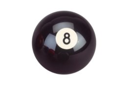 Billard Kugel Nr. 8, schwarz,57,2mm - 1