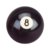 Billard Kugel Nr. 8, schwarz,57,2mm - 1