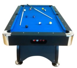 Billardtisch Pool Billard Tisch blau mit Zubehör robust 145 kg 7 ft - 1