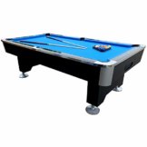 BuckShot Billardtisch 8ft Lemans 2 Leg (Blau/Schwarz) Pool mit Schieferplatte inklusive Zubehör - 1