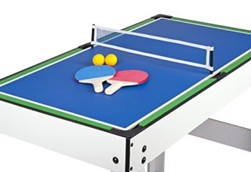 Leomark Multigame Spieletisch Billiard Hockey Tischtennis 4in1  Multifunktionstisch Multiplayer Inkl. Komplettem Zubehör Ab 8 Jahre - 5